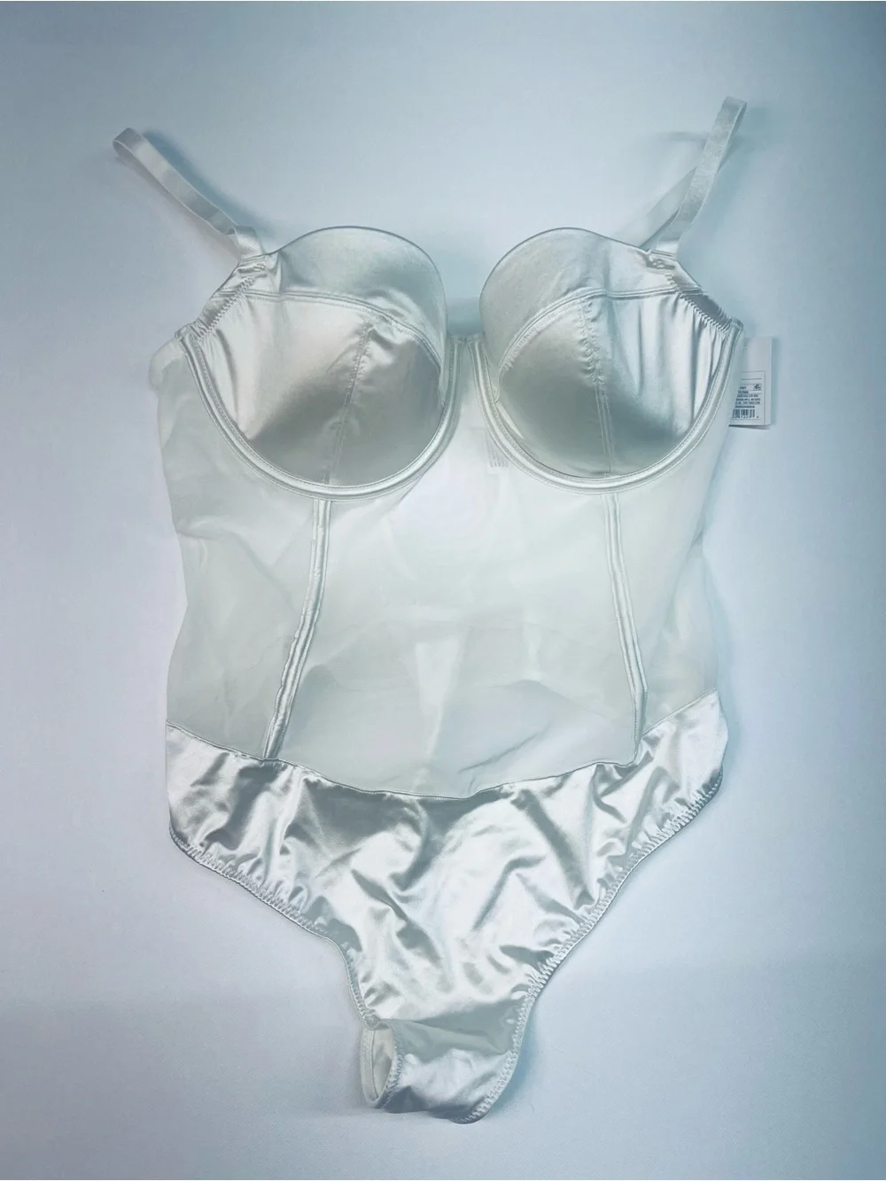 Auden White Bustier-Style Bodysuit